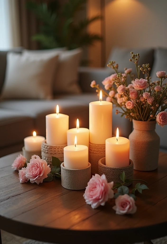 25 Spring Home Decor Ideas to Refresh Your Space - 11. Set the Stage with Candles