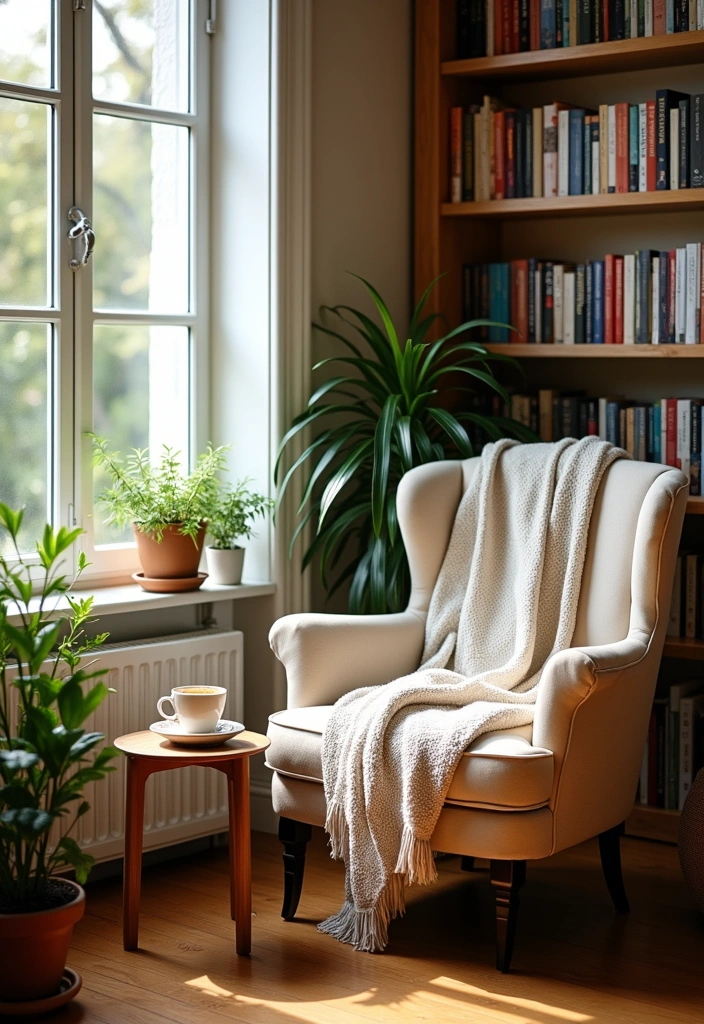 25 Spring Home Decor Ideas to Refresh Your Space - 12. Create a Cozy Reading Nook