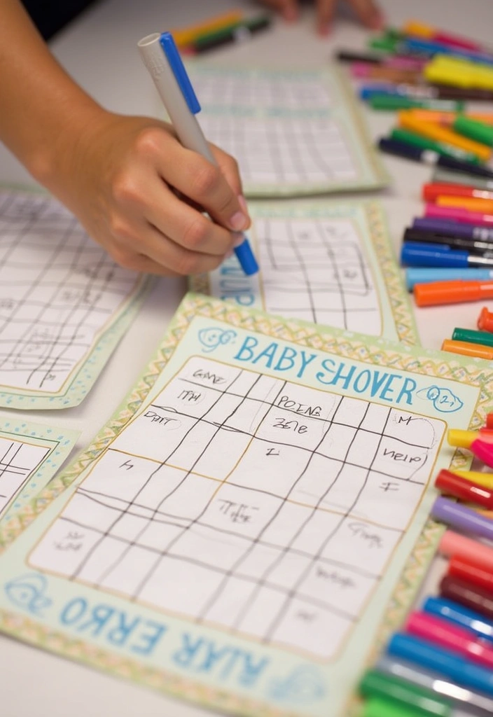 26 Backyard Baby Shower Ideas to Celebrate in Style - 11. Baby Shower Bingo