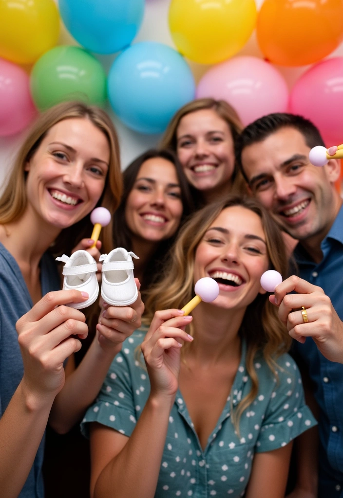26 Backyard Baby Shower Ideas to Celebrate in Style - 5. Themed Photo Booth