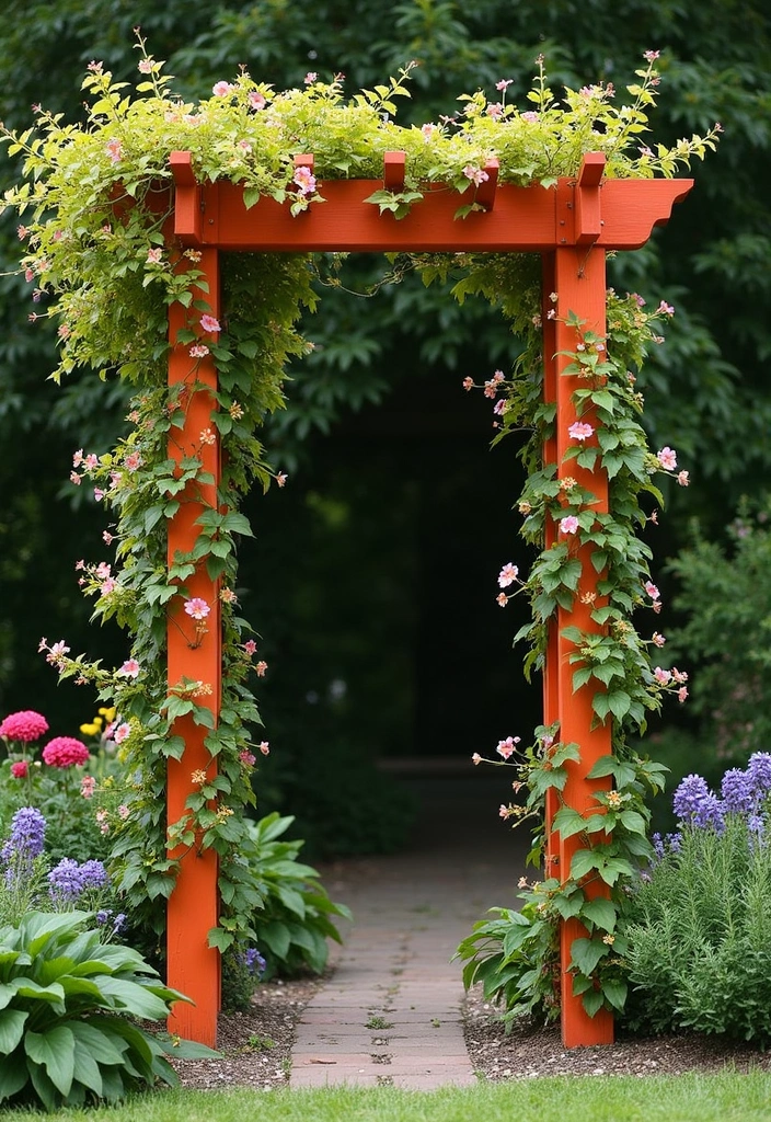 26 Backyard Ideas on a Budget - 10. DIY Garden Trellis