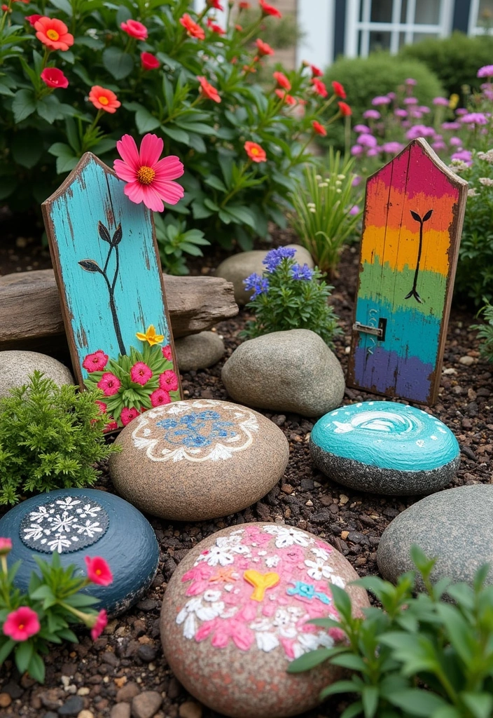 26 Backyard Ideas on a Budget - 16. Garden Art Installations