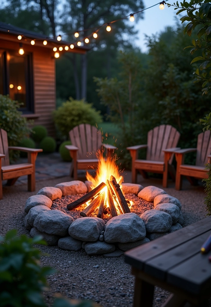26 Backyard Ideas on a Budget - 2. DIY Fire Pit