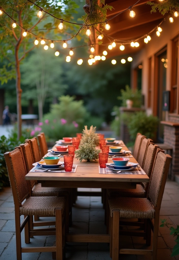 26 Backyard Ideas on a Budget - 21. Outdoor Dining Area
