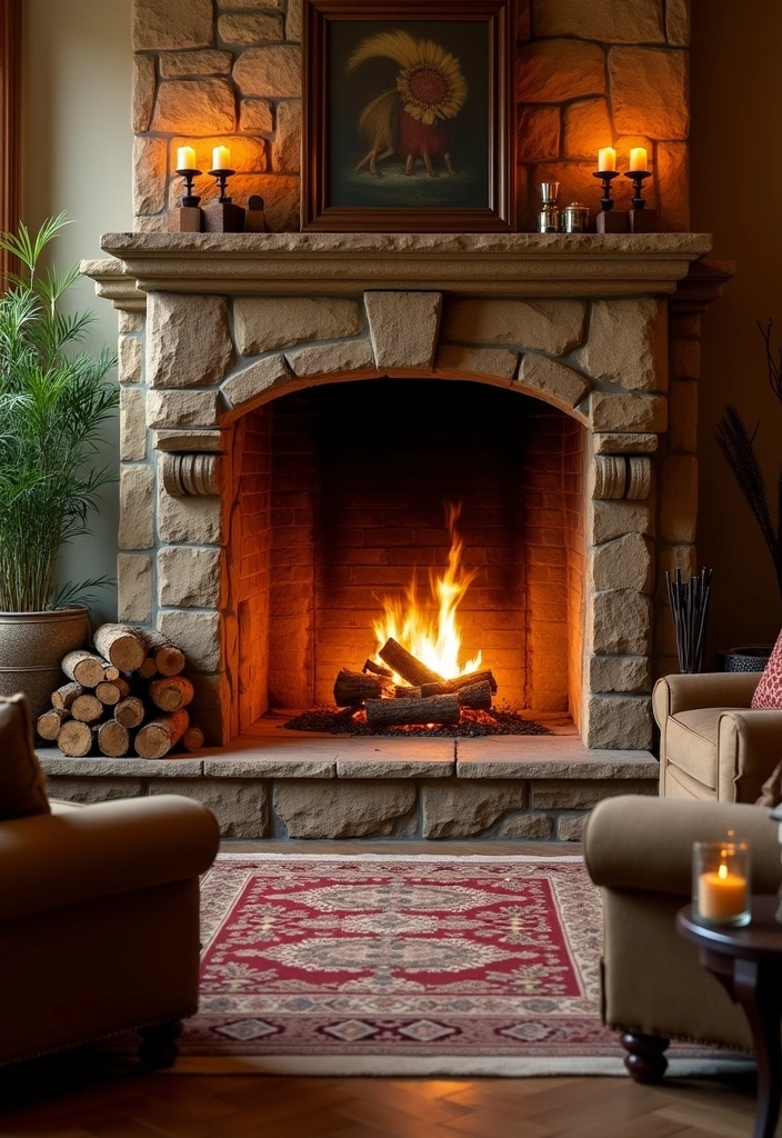 26 Comfy Living Room Ideas for a Cozy Home - 4. Fireplace Focal Point