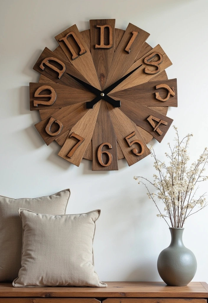 26 DIY Room Decor Ideas - 16. Decorative Wall Clock