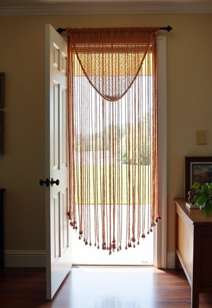 26 DIY Room Decor Ideas - 17. DIY Beaded Curtains