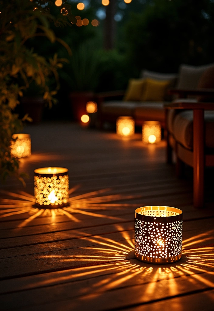 26 DIY Room Decor Ideas - 24. Recycled Tin Can Lanterns