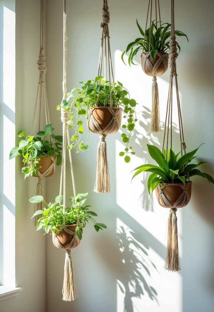 26 DIY Room Decor Ideas - 5. DIY Macrame Plant Hangers