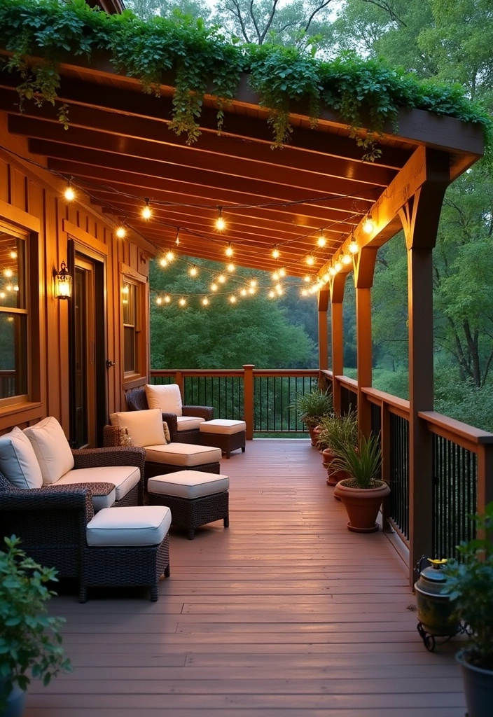 26 Deck Ideas Off Back of House - 1. Cozy Covered Retreat