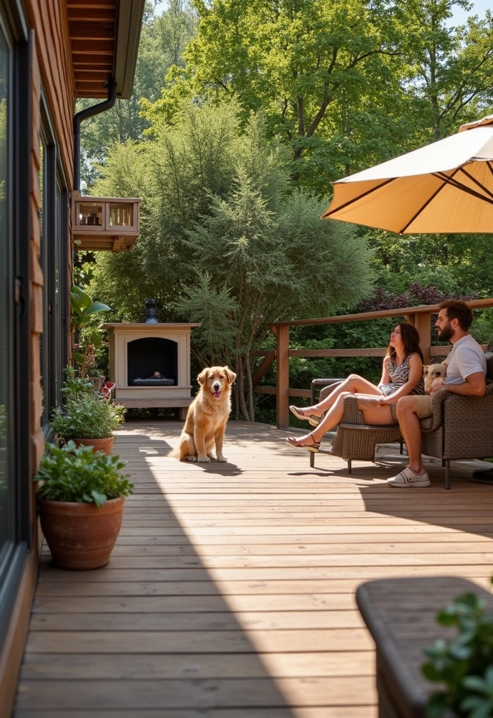 26 Deck Ideas Off Back of House - 10. Pet-Friendly Deck