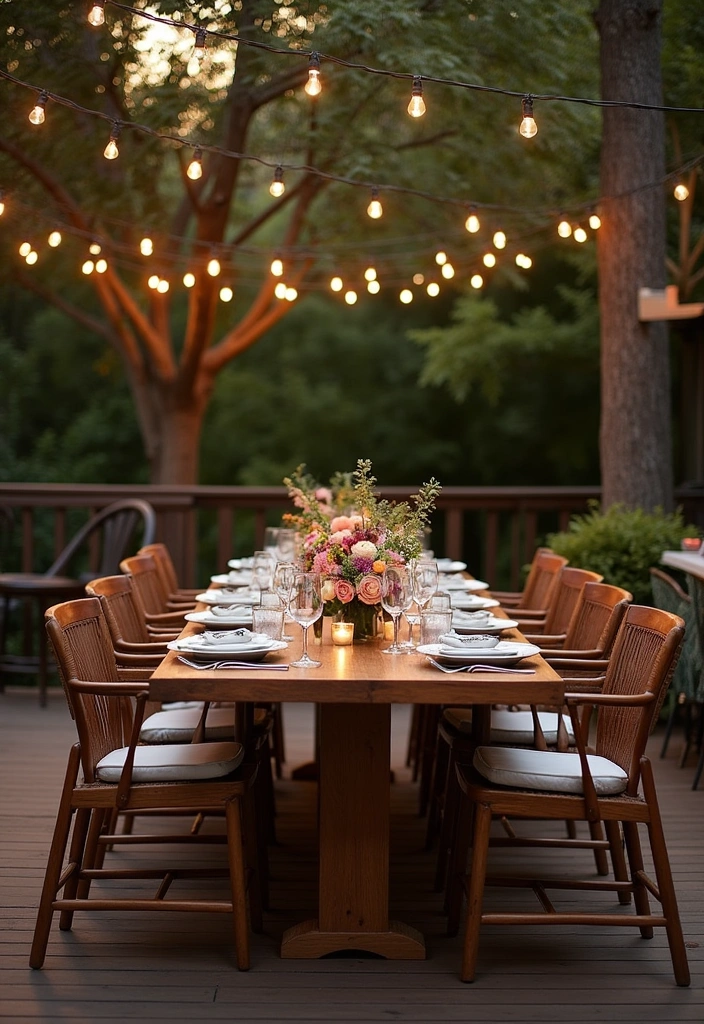 26 Deck Ideas Off Back of House - 6. Elegant Dining Deck