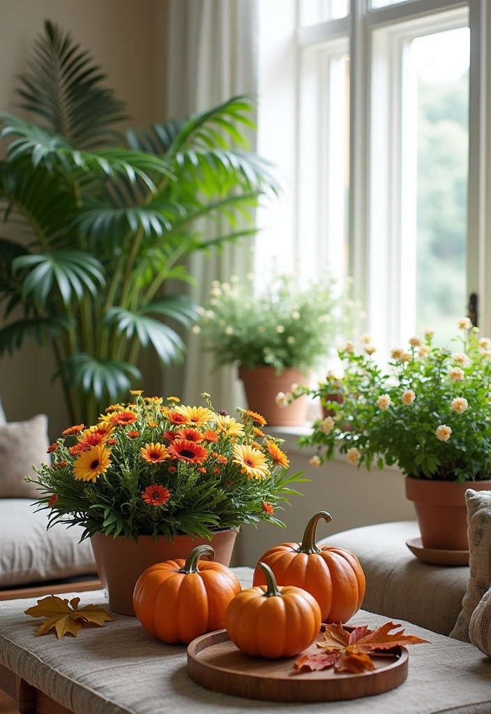 26 Four Seasons Room Ideas to Transform Your Home Decor - 20. Seasonal Plant Arrangements