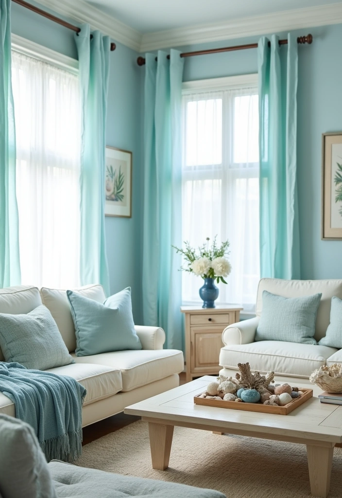 26 Four Seasons Room Ideas to Transform Your Home Decor - 3. Summer Coastal Escape