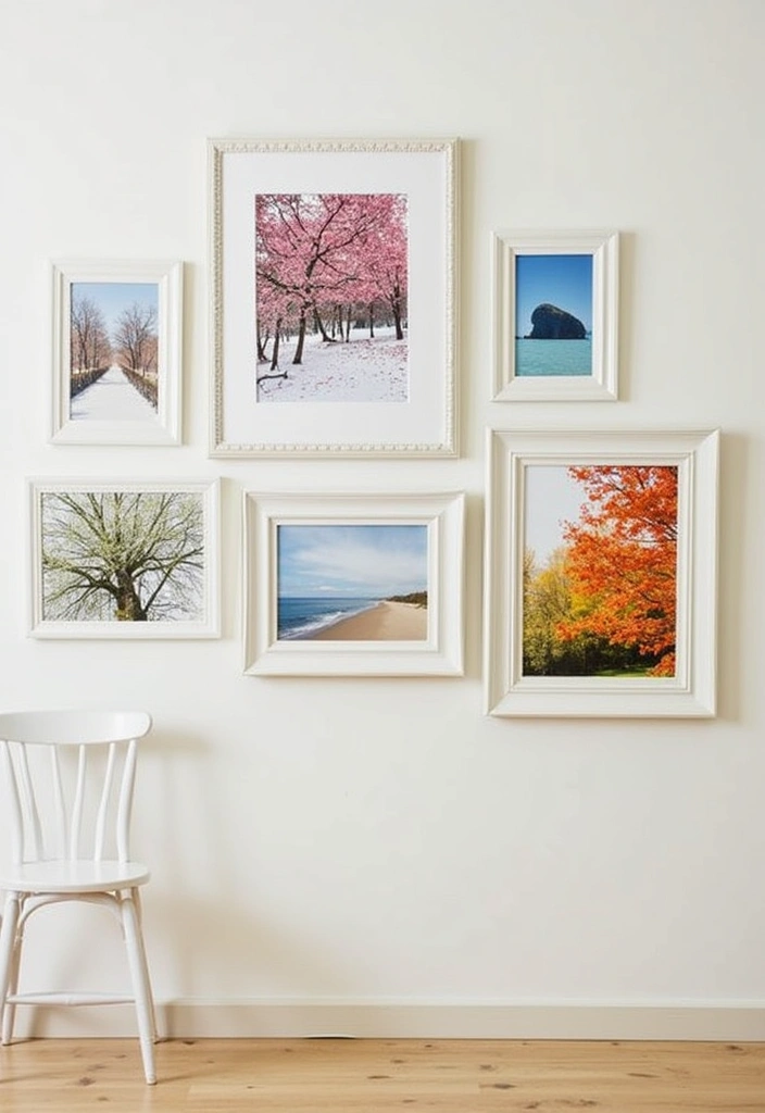 26 Four Seasons Room Ideas to Transform Your Home Decor - 5. Seasonal Gallery Wall