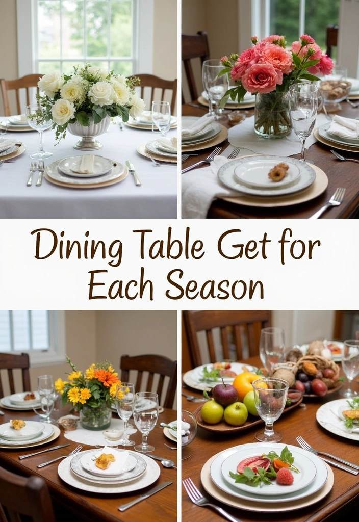 26 Four Seasons Room Ideas to Transform Your Home Decor - 7. Seasonal Table Settings