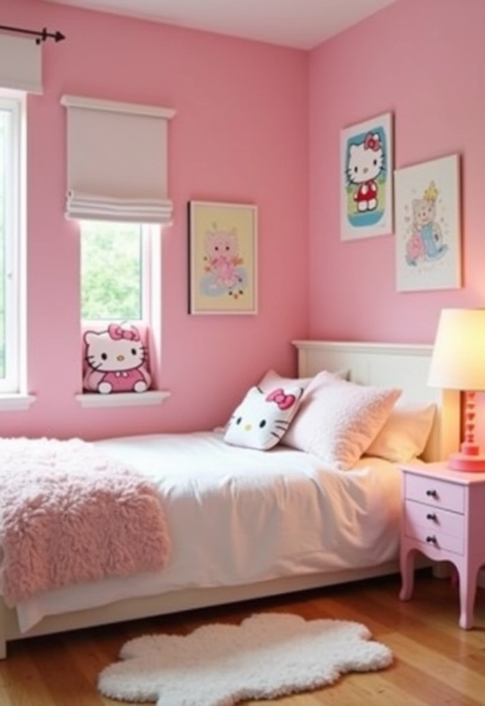 26 Hello Kitty Rooms Ideas - 1. Pastel Paradise