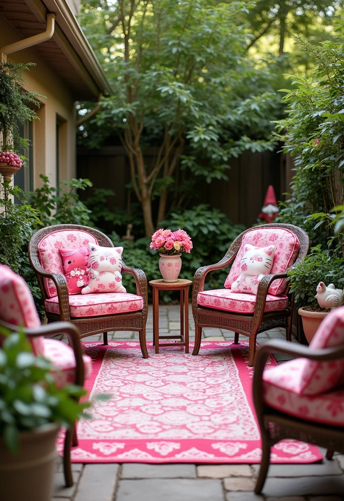 26 Hello Kitty Rooms Ideas - 11. Hello Kitty Outdoor Space