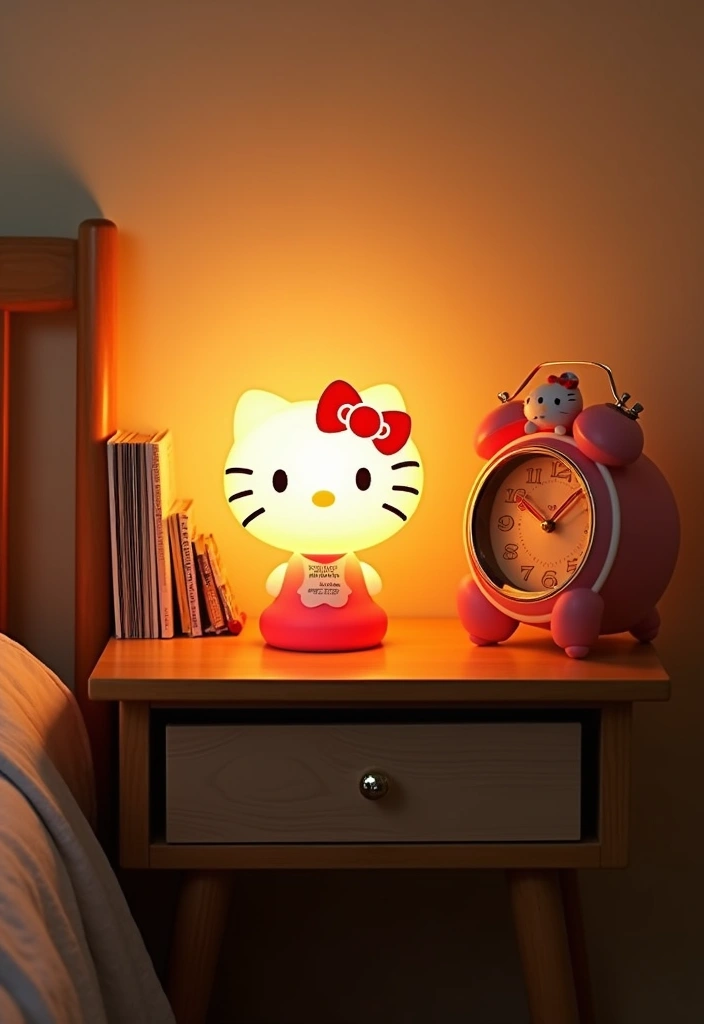 26 Hello Kitty Rooms Ideas - 12. Hello Kitty Nightstand