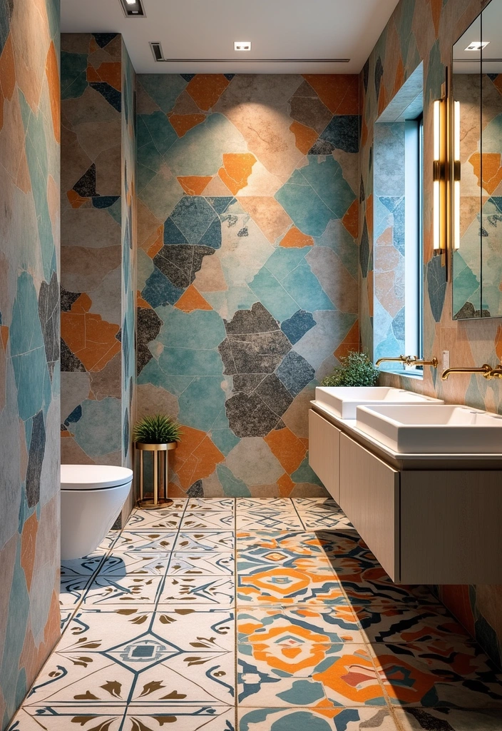 26 Master Bath Ideas for a Luxurious Renovation - 14. Unique Tile Patterns
