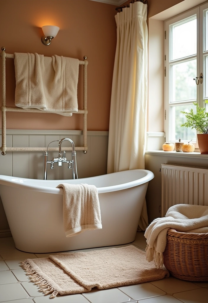 26 Master Bath Ideas for a Luxurious Renovation - 17. Layered Textiles