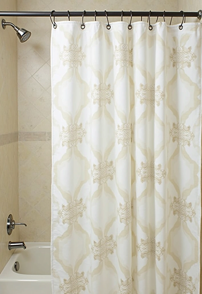 26 Master Bath Ideas for a Luxurious Renovation - 18. Elegant Shower Curtains