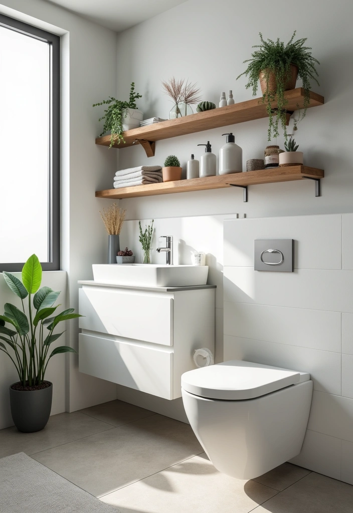 26 Master Bath Ideas for a Luxurious Renovation - 19. Floating Shelves