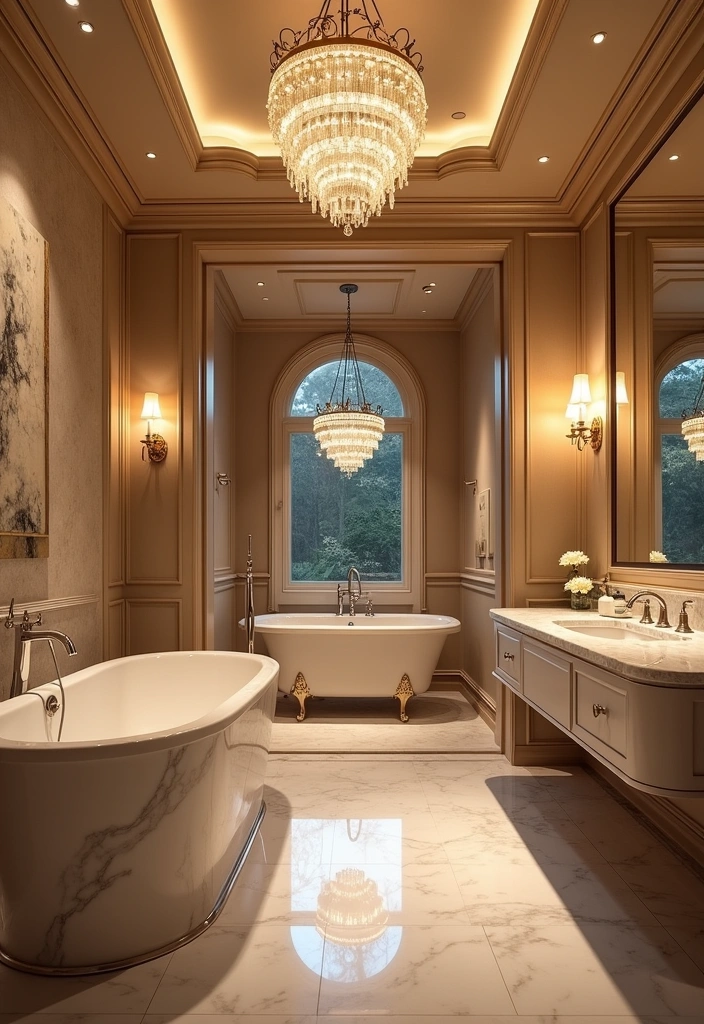 26 Master Bath Ideas for a Luxurious Renovation - 7. Luxurious Lighting
