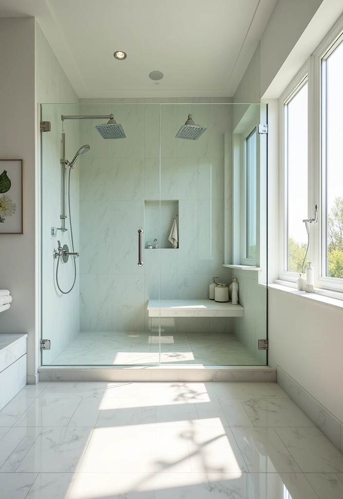26 Master Bath Ideas for a Luxurious Renovation - 9. Open Concept Shower