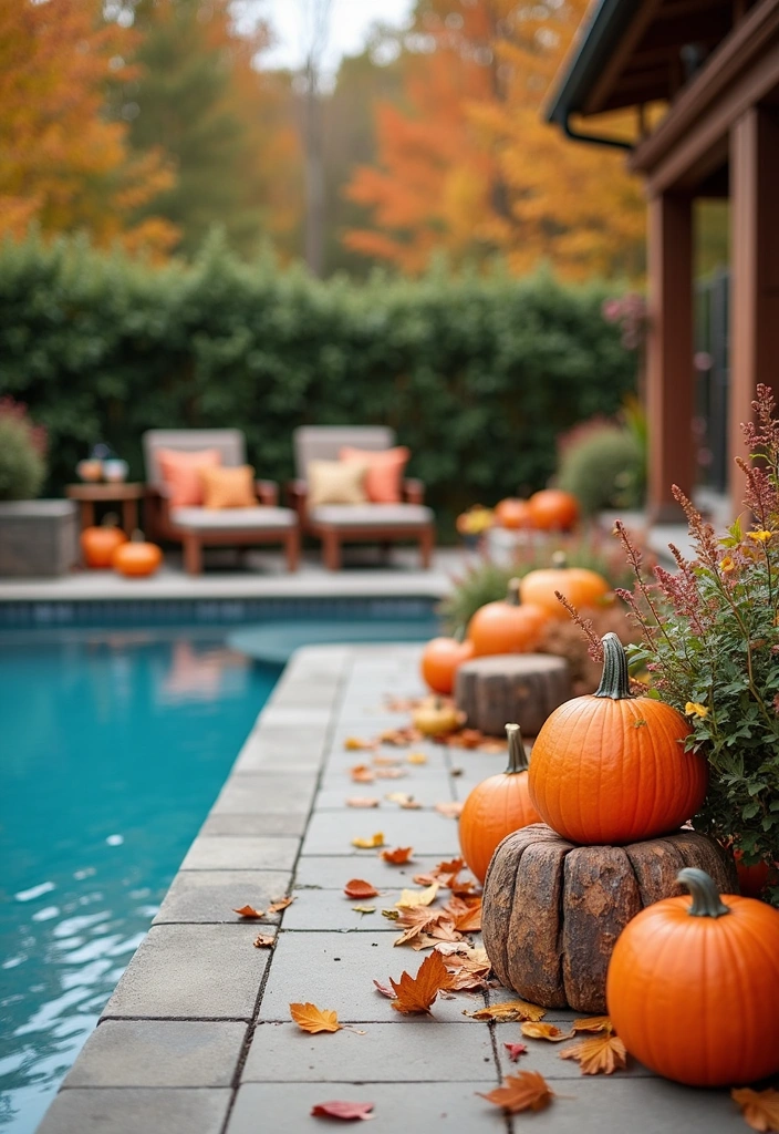 26 Pool Deck Decorating Ideas to Transform Your Outdoor Space - 14. Seasonal Decor