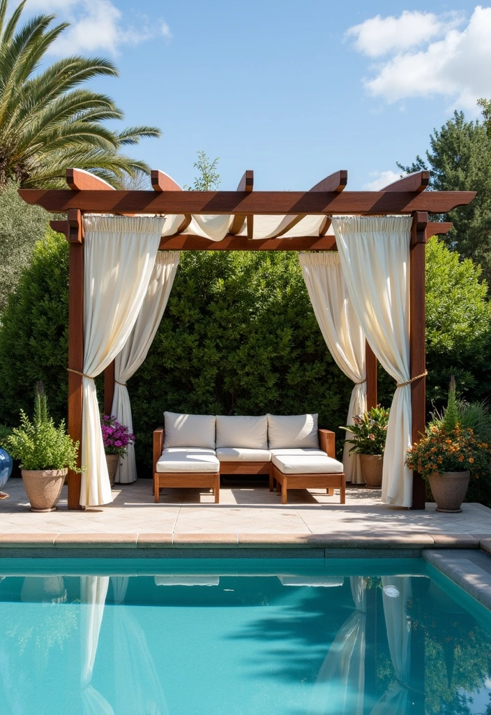 26 Pool Deck Decorating Ideas to Transform Your Outdoor Space - 4. Shade Solutions