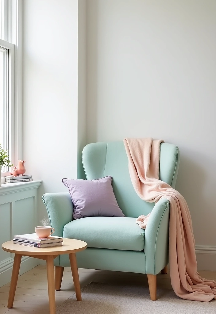 26 Spring Living Room Decor Ideas - 6. Soft Pastel Accents