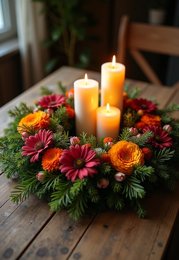 26 Tea Party Centerpiece Ideas to Elevate Your Home Decor - 11. Seasonal Wreath Centerpiece