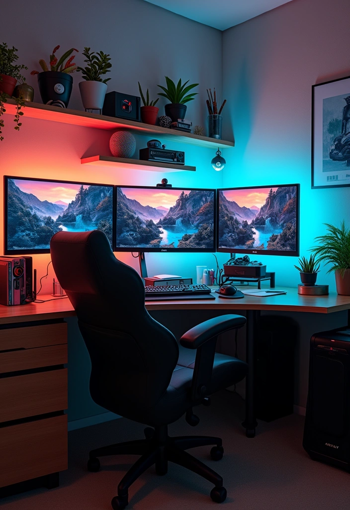 26 Video Game Room Design Ideas - 16. Dual Purpose Gaming Room