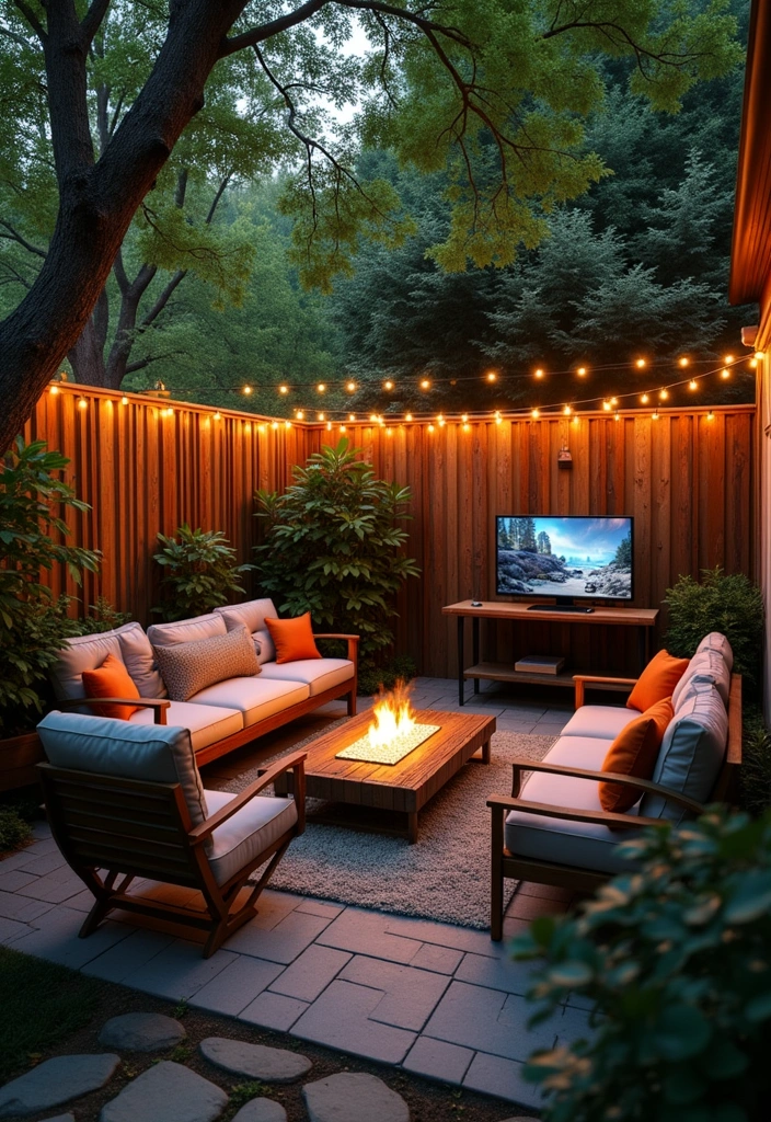 26 Video Game Room Design Ideas - 21. Outdoor Gaming Oasis