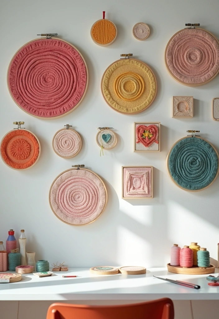 27 Craft Room Organization DIY Ideas - 11. Craft Supply Wall Art for a Personal Touch