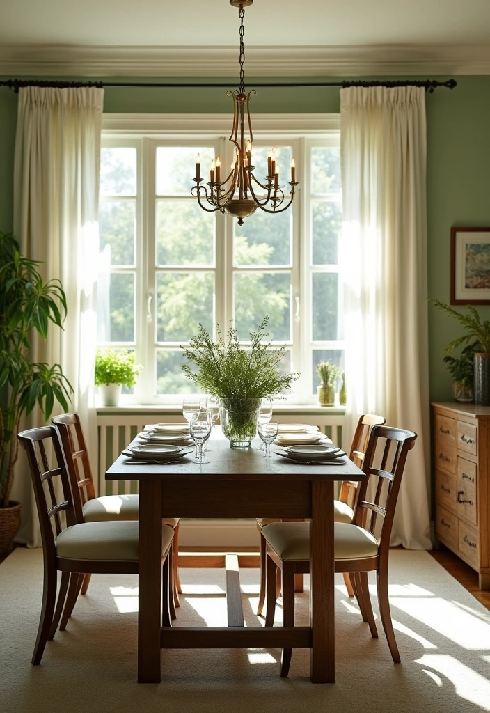 27 Dining Room Wall Color Ideas to Transform Your Space - 1. Soft Sage Green