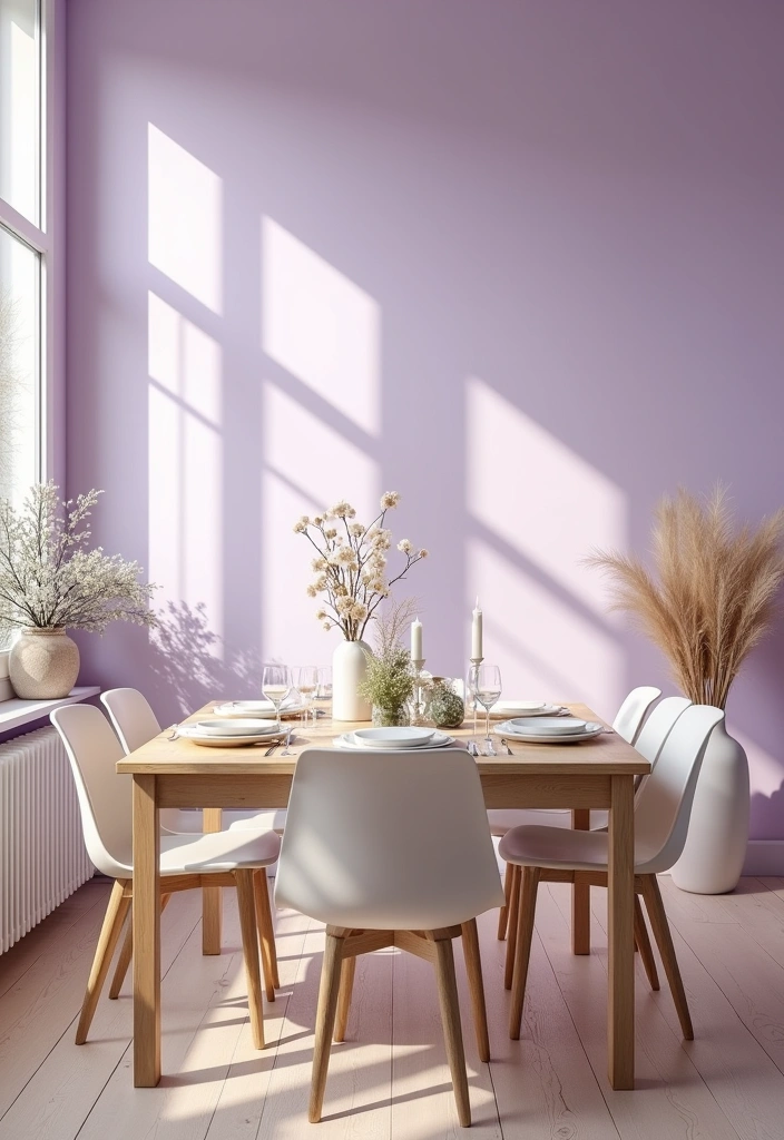 27 Dining Room Wall Color Ideas to Transform Your Space - 12. Lavender