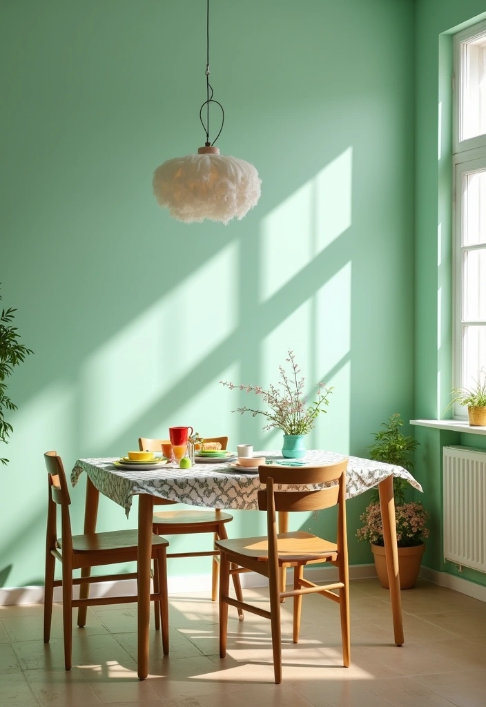 27 Dining Room Wall Color Ideas to Transform Your Space - 15. Cool Mint Green