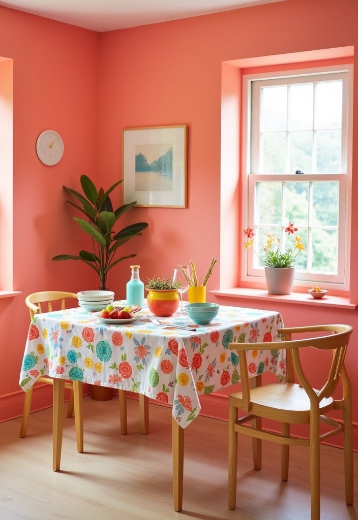 27 Dining Room Wall Color Ideas to Transform Your Space - 19. Soft Coral