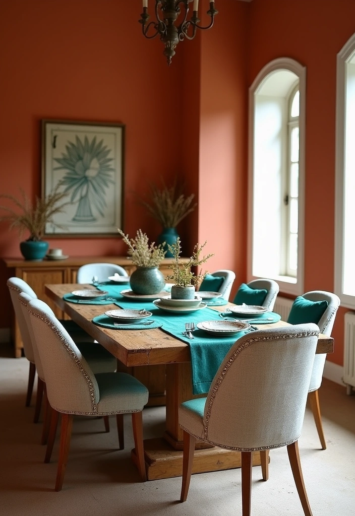 27 Dining Room Wall Color Ideas to Transform Your Space - 3. Warm Terracotta