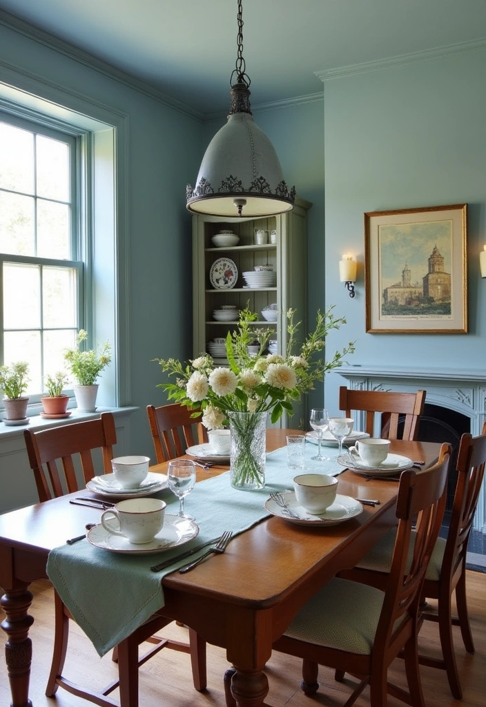 27 Dining Room Wall Color Ideas to Transform Your Space - 7. Dusty Blue