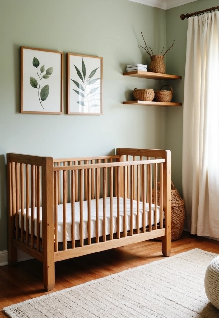 27 Nursery Room Design Ideas - 14. Nature-Inspired Oasis