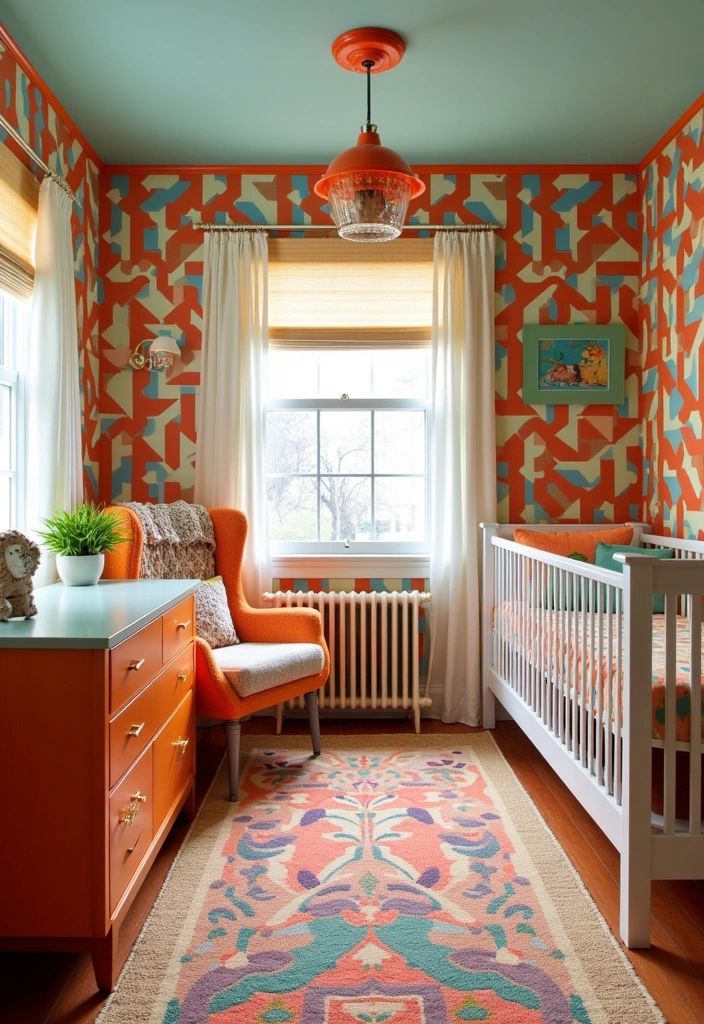 27 Nursery Room Design Ideas - 15. Retro 70s Vibe