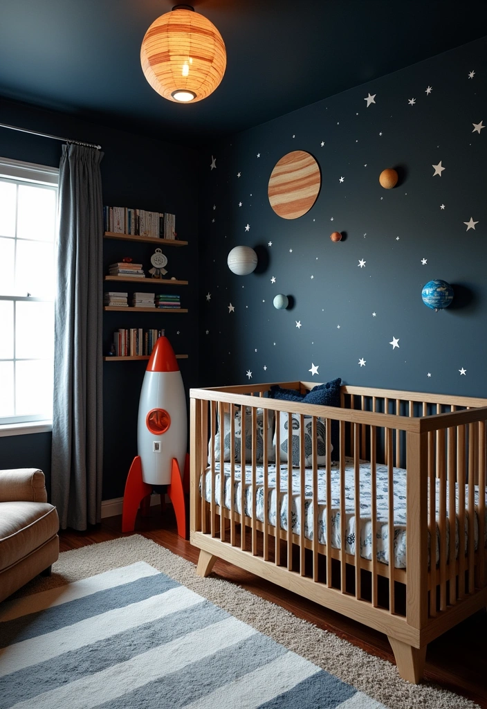 27 Nursery Room Design Ideas - 18. Space Exploration