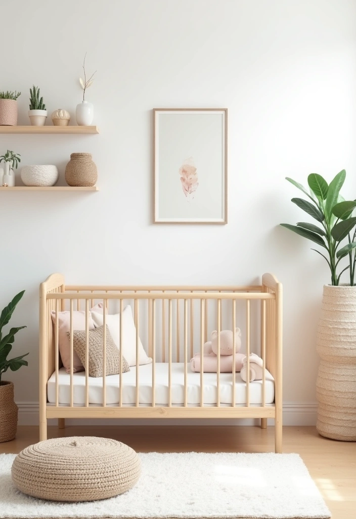 27 Nursery Room Design Ideas - 2. Modern Minimalist Aesthetic