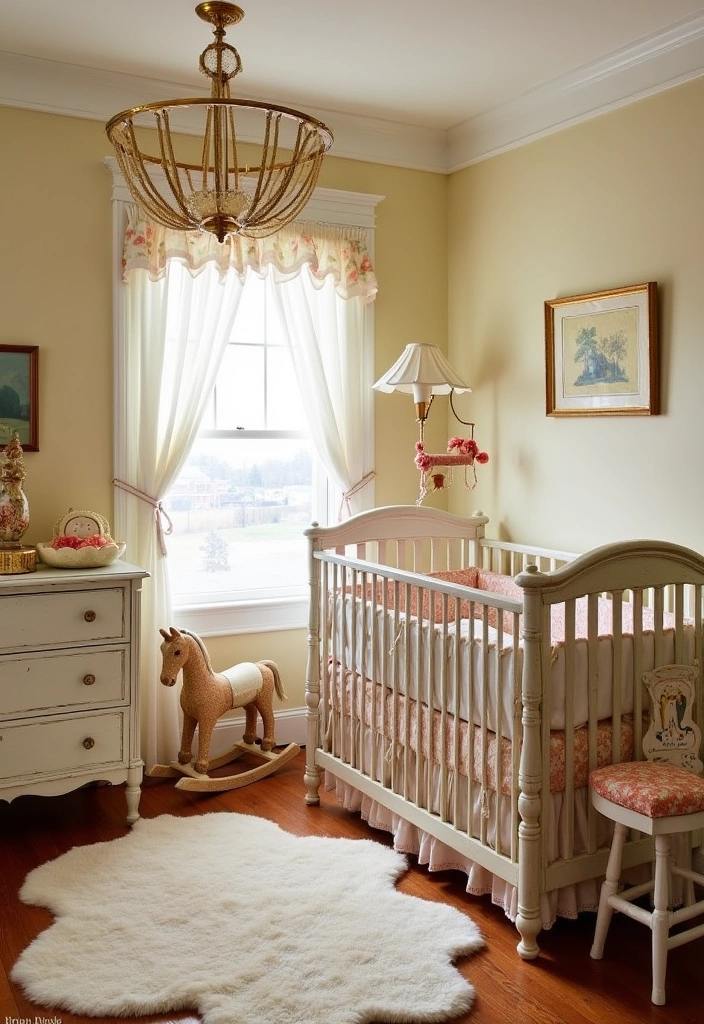 27 Nursery Room Design Ideas - 3. Vintage Charm