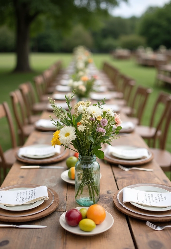 27 Outdoor Baby Shower Ideas That Will Delight Any Mom-to-Be - 12. Charming Farm-to-Table