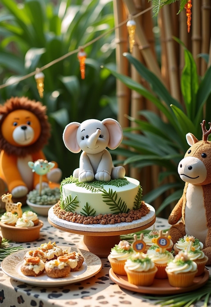 27 Outdoor Baby Shower Ideas That Will Delight Any Mom-to-Be - 2. Sweet Safari Adventure