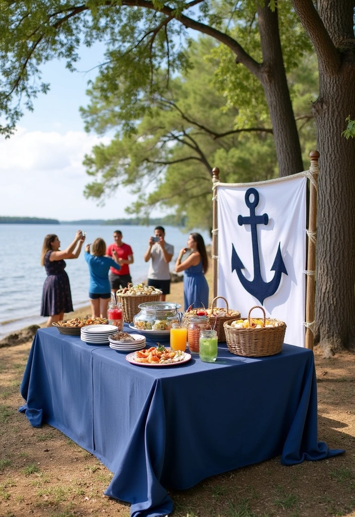 27 Outdoor Baby Shower Ideas That Will Delight Any Mom-to-Be - 3. Nautical Baby Shower